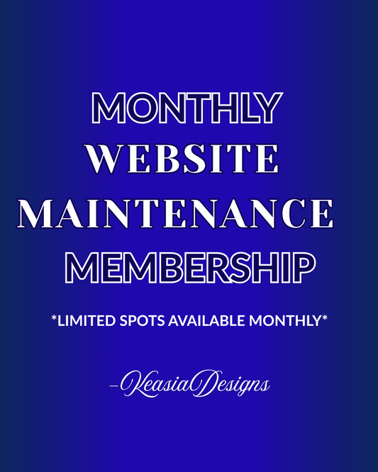 Monthly Website Maintenance Membership