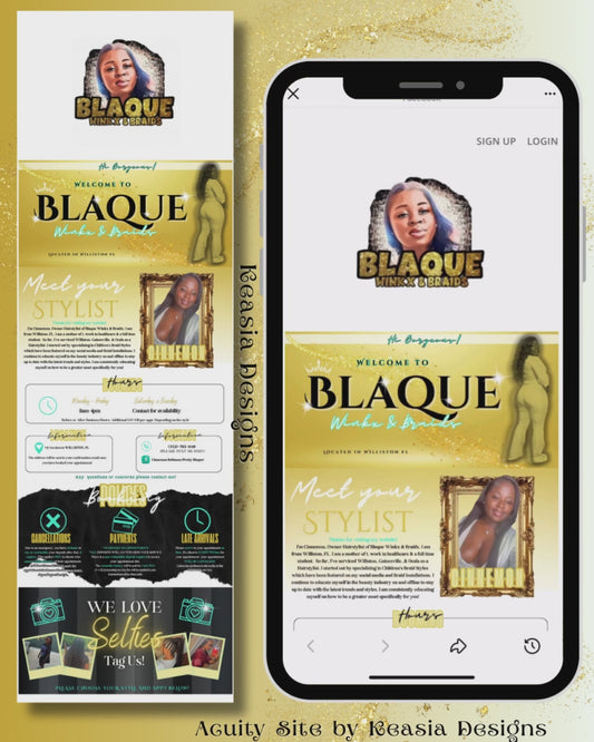 Acuity Site Design & Booking Setup